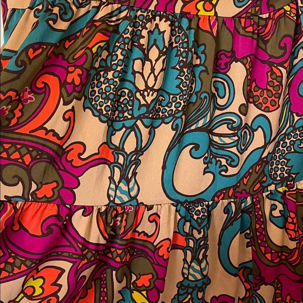 EUC! Trina Turk Vibrant Multicolor Mini Dress, Size XL - Picture 7 of 7